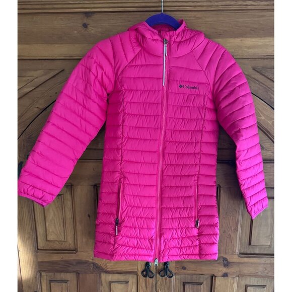 Columbia Omni-Heat Hooded Long Puffer Jacket‎ Girl's Size M